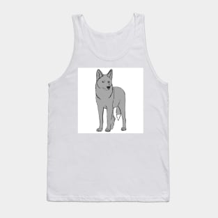 grey Wolf Tank Top